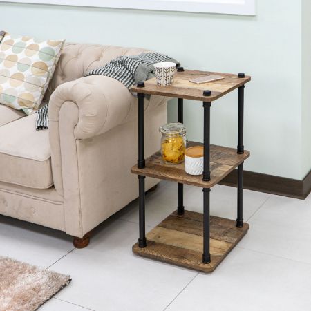 Étagère d'angle carrée pour tuyaux industriels, combinaison de 3 et 6 couches - Étagère d'angle carrée pour tuyaux industriels avec combinaison de 3 et 6 couches